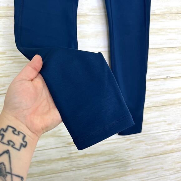 Doverist NWT The Cut Outs Legging Deep Turquoise and Dark Blue - Picture 4 of 9